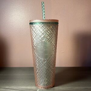 2023 SUMMER PEARL PINK STARBUCKS 24 OZ TUMBLER